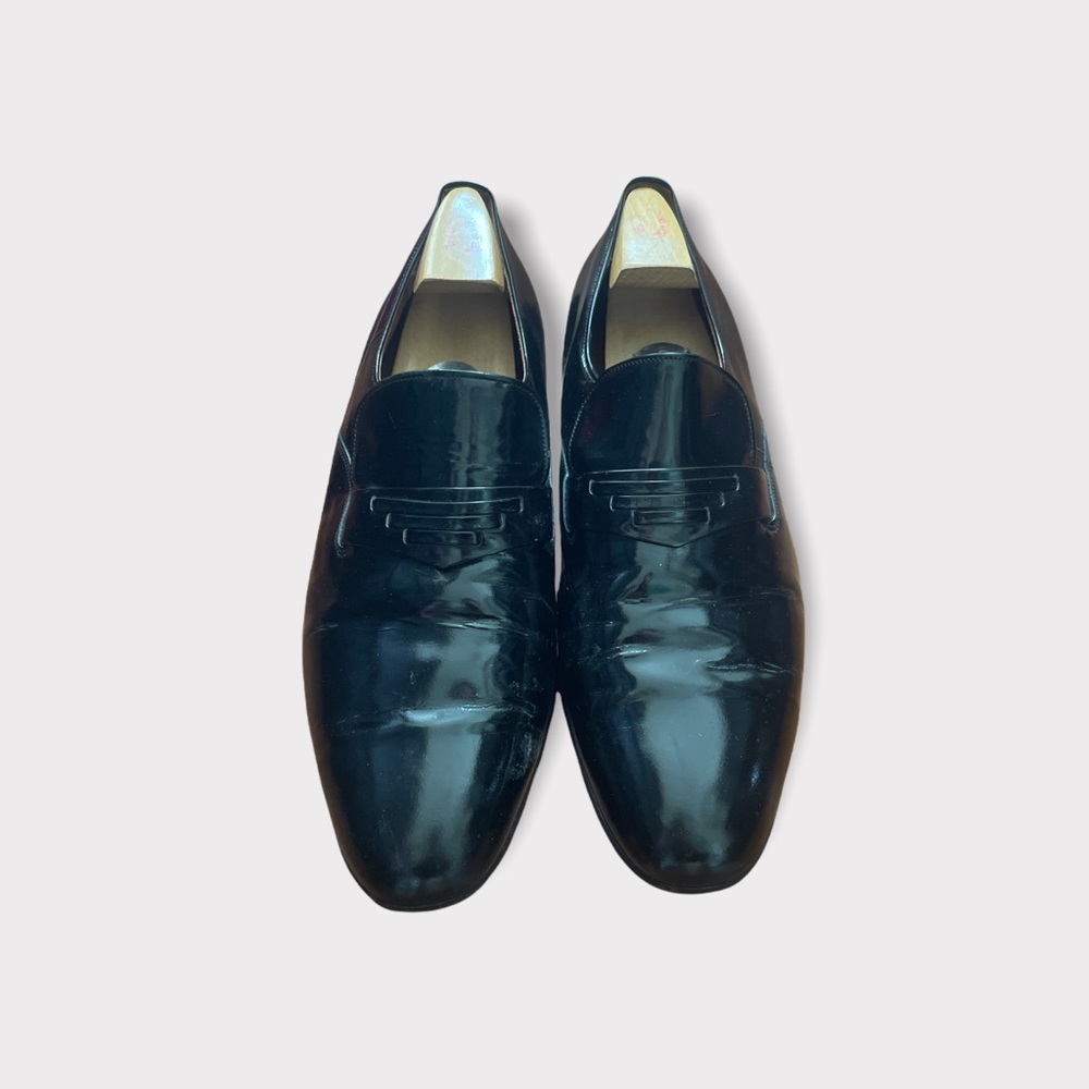 Church's Patent Leather Black Mens Shoes Size 10F Made in England Custom Grade